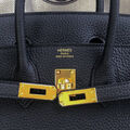 Сумка Hermès Birkin 25 ручная работа женский кожа черный 100622-6