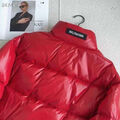 Пуховик Balenciaga женский бордовый 125005-2