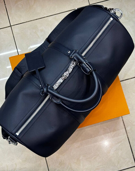 Дорожная сумка Louis Vuitton мужской кожа синий 169296-3