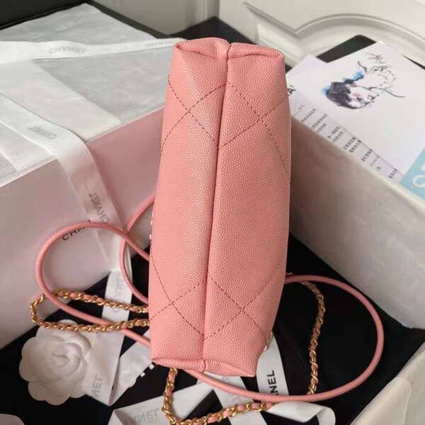 Сумка Chanel 22 женский кожа розовый 126353-6