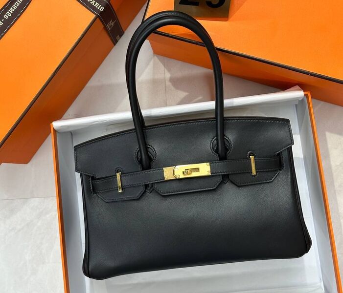 Сумка Hermès Birkin 29 женский кожа черный 195026