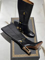 Сапоги Fendi женский кожа черный 134327-4