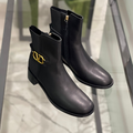 Ботильоны Valentino женский кожа черный 13355-6