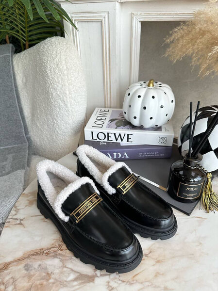 Дерби Christian Dior женский кожа черный 92519-3