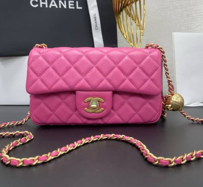 Сумка Chanel женский кожа фиолетовый 182025