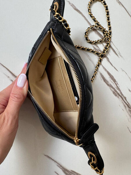 Сумка Chanel женский кожа черный 157333-4