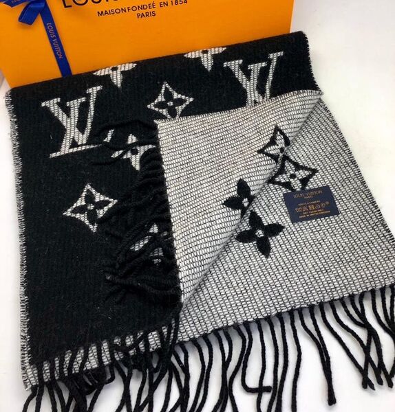 Мужской шарф Louis Vuitton мужской черный 54254