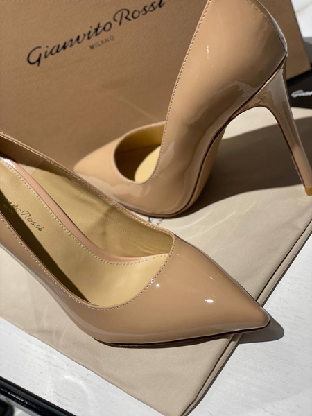 Туфли Gianvito Rossi женский кожа бежевый 80100-4