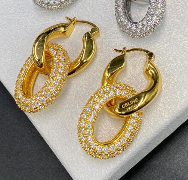 Серьги Celine горчичный 70521