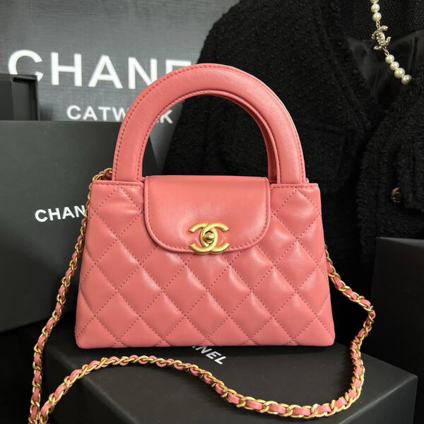Сумка Chanel Shopping Mini женский кожа оранжевый 127545-2