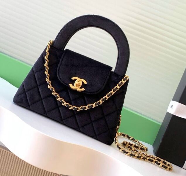 Сумка Chanel женский замша черный 202007