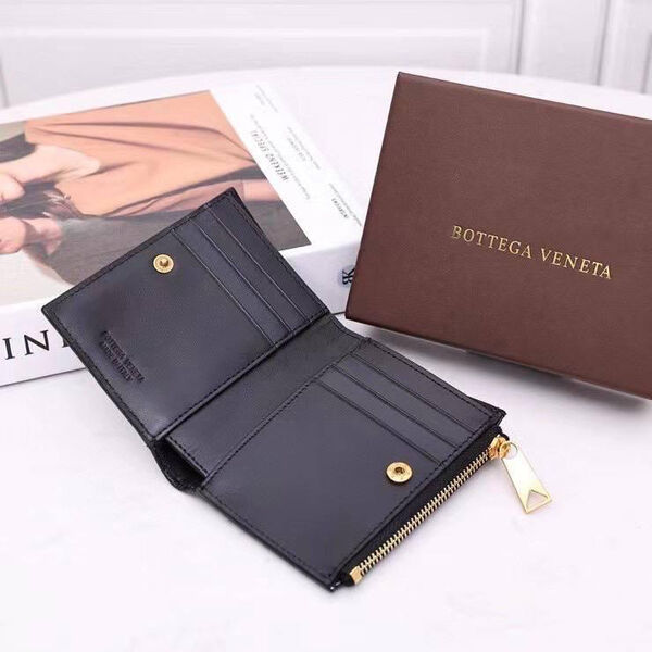 Мужской портмоне Bottega Veneta мужской кожа черный 104177-3
