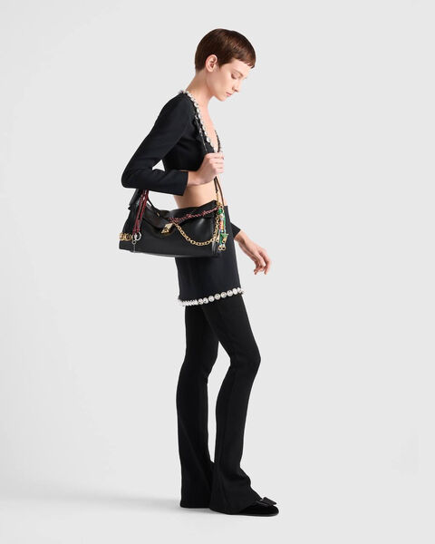 Сумка Prada женский кожа черный 174049-3
