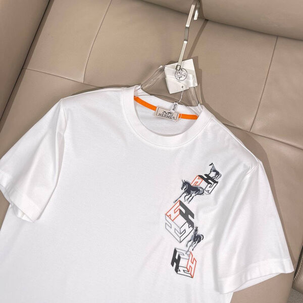 Мужская футболка Hermès мужской белый 181394-5