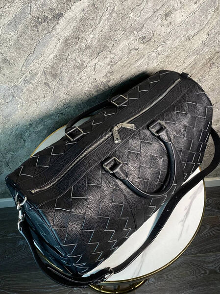 Дорожная сумка Bottega Veneta мужской кожа черный 169295-6