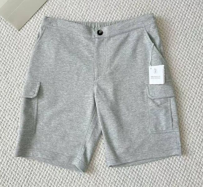 Мужские шорты Brunello Cucinelli мужской графитовый 173450