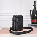 Мужская сумка мессенджер Bottega Veneta мужской кожа черный 111457-2