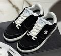Кеды Chanel женский замша черный 159811-1