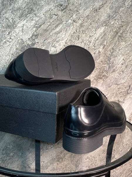 Мужские туфли Prada мужской кожа черный 172625-5