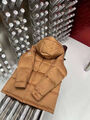 Мужской пуховик Moncler мужской бежевый 161586-6