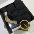 Женский ремень Bottega Veneta женский замша черный 20892-4