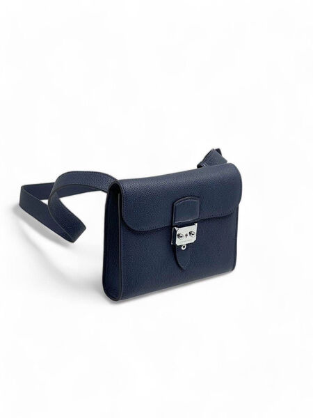 Мужская сумка слинг Hermès мужской кожа синий 120959-4