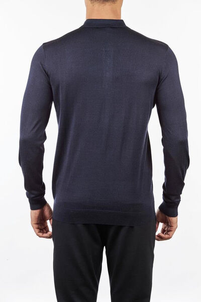 Мужское поло Zegna мужской синий 123733-2