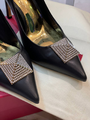 Туфли Valentino женский кожа черный 92863-5
