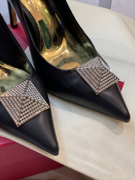 Туфли Valentino женский кожа черный 92863-5