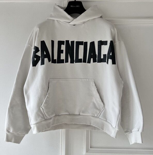 Мужское худи Balenciaga мужской белый 158001