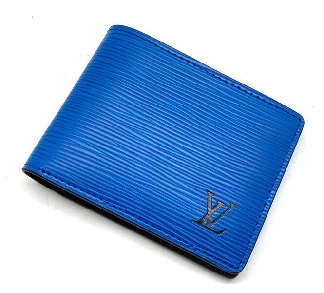 Мужской портмоне Louis Vuitton мужской кожа синий 149961