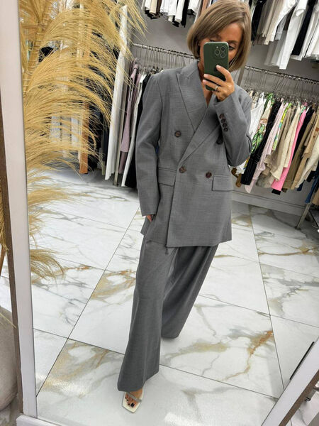 Костюм Brunello Cucinelli женский графитовый 153849-2