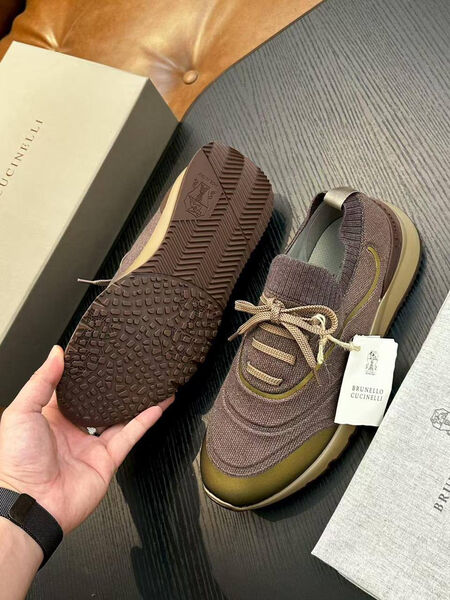 Мужские кроссовки Brunello Cucinelli мужской текстиль 202449-4