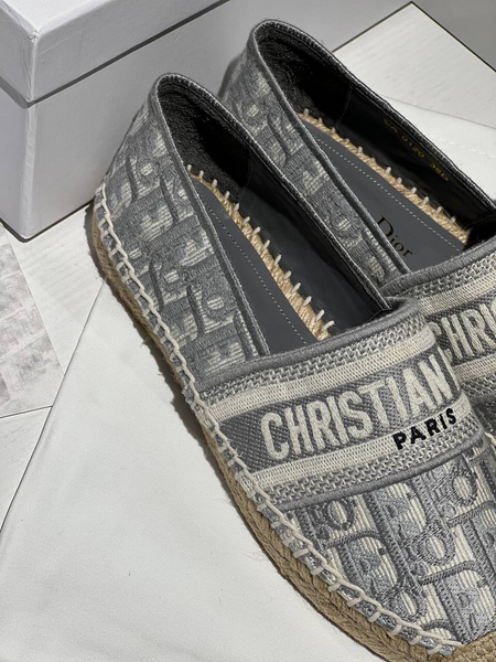 Эспадрильи Christian Dior женский текстиль графитовый 91364-3