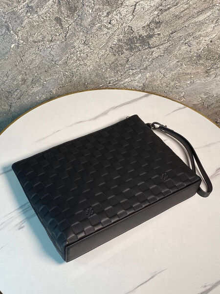 Мужской клатч Louis Vuitton мужской кожа черный 173927-5
