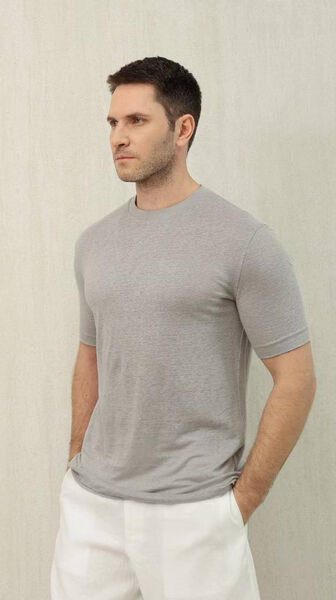 Мужская футболка Zegna мужской графитовый 181088-3