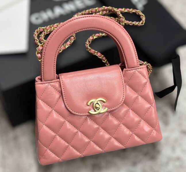Сумка Chanel Shopping Mini женский кожа розовый 127543