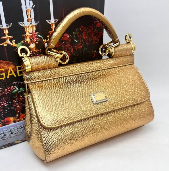 Сумка Dolce & Gabbana женский кожа бронзовый 171903