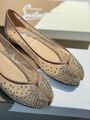 Балетки Louboutin & Maison Margiela женский сетка бежевый 187034-3