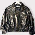 Куртка Saint Laurent женский кожа swift черный 159649