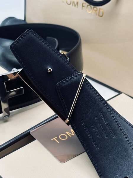 Мужской ремень Tom Ford мужской кожа черный 135024-6