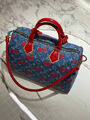 Сумка Louis Vuitton женский джинса синий 195689-3