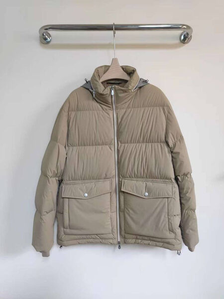 Мужской пуховик Brunello Cucinelli мужской графитовый 167368-2