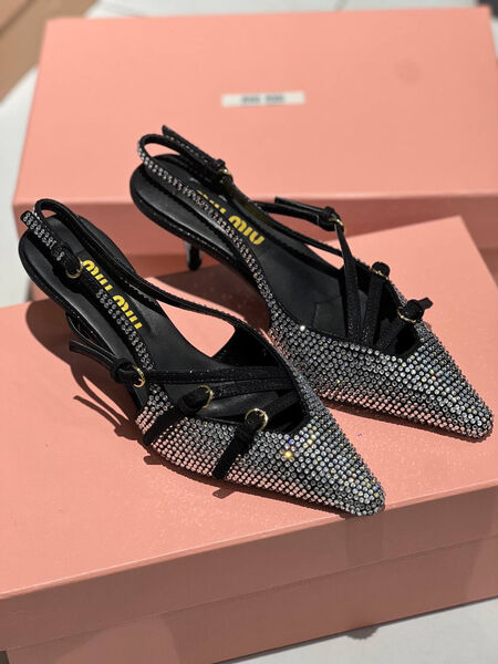 Туфли Miu Miu женский кожа графитовый 138694-2