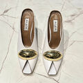 Туфли Alaïa женский кожа белый 153582-3