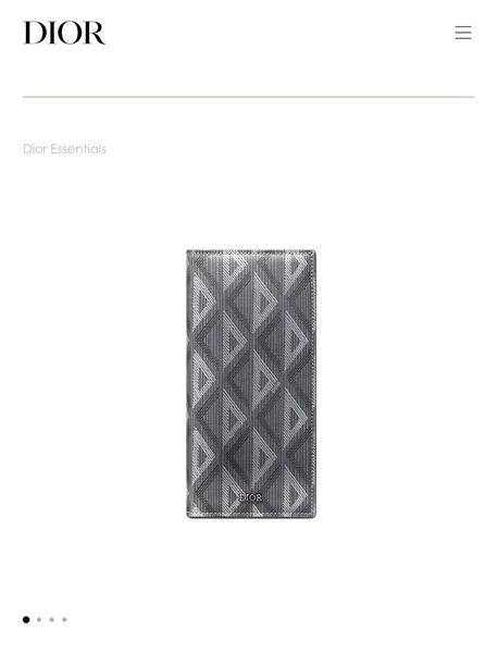Мужской портмоне Christian Dior мужской графитовый 153042-4