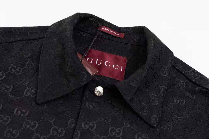 Мужская рубашка Gucci мужской черный 173326-3