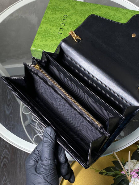 Сумка Gucci женский кожа черный 133411-4