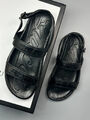Мужские сандалии Gucci мужской кожа черный 191764-2