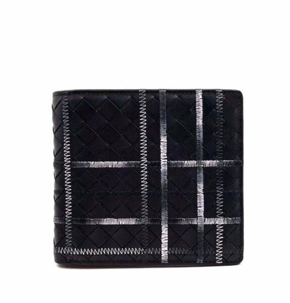 Портмоне Bottega Veneta мужской кожа черный 61865